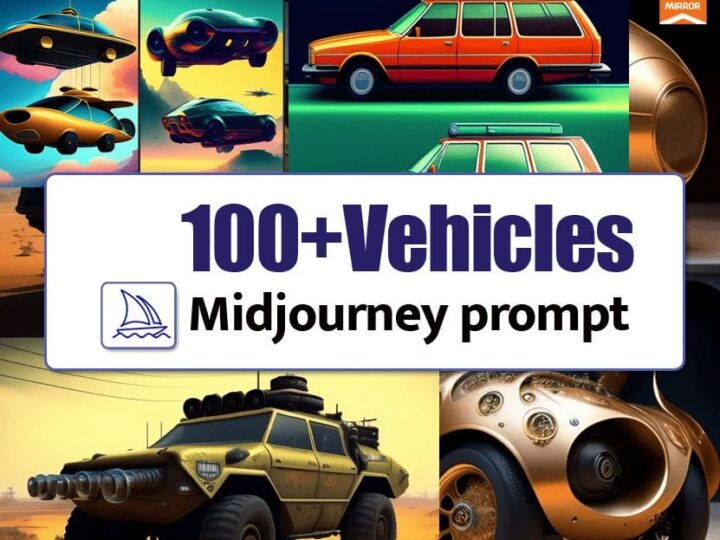100+ Vehicles Midjourney Prompts