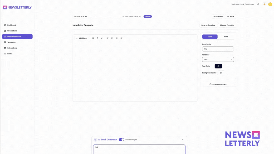 Newsletterly screenshot 1
