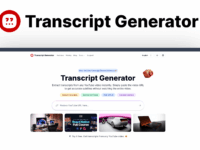 Transcript Generator