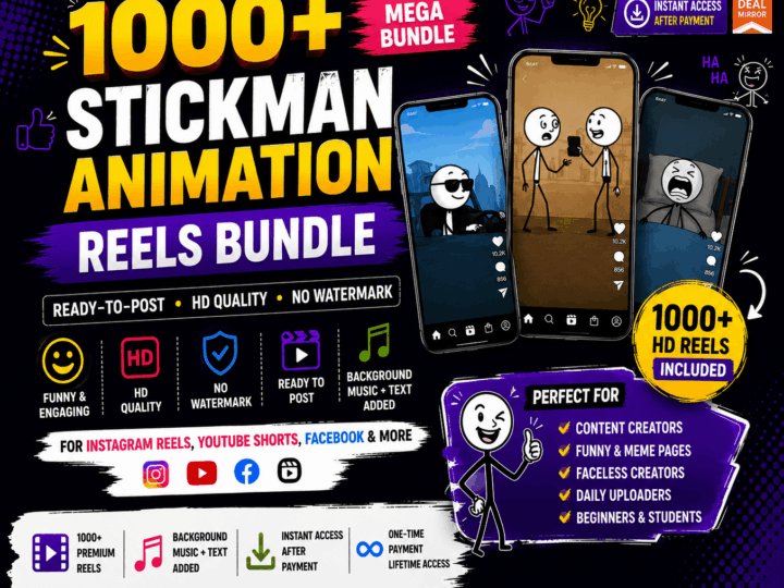 1000+ Stickman Animation Reels Bundle