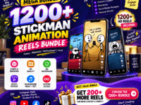 1200+ Stickman Animation Reels Bundle