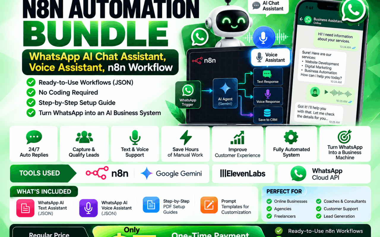 N8N WhatsApp AI Automation Bundle